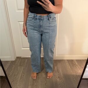 Abercrombie & Fitch Blue Straight Leg Jeans